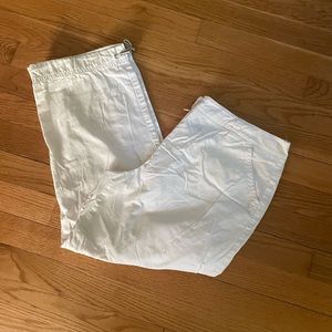 Larry Levine Cotton light weight cargo crop pants size 10